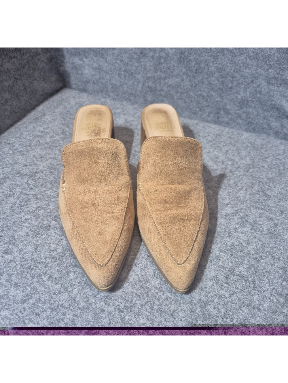 Oasis Society Raven Heeled Mules Women’s Size 7.5 Boho Leather Clogs